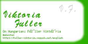 viktoria fuller business card